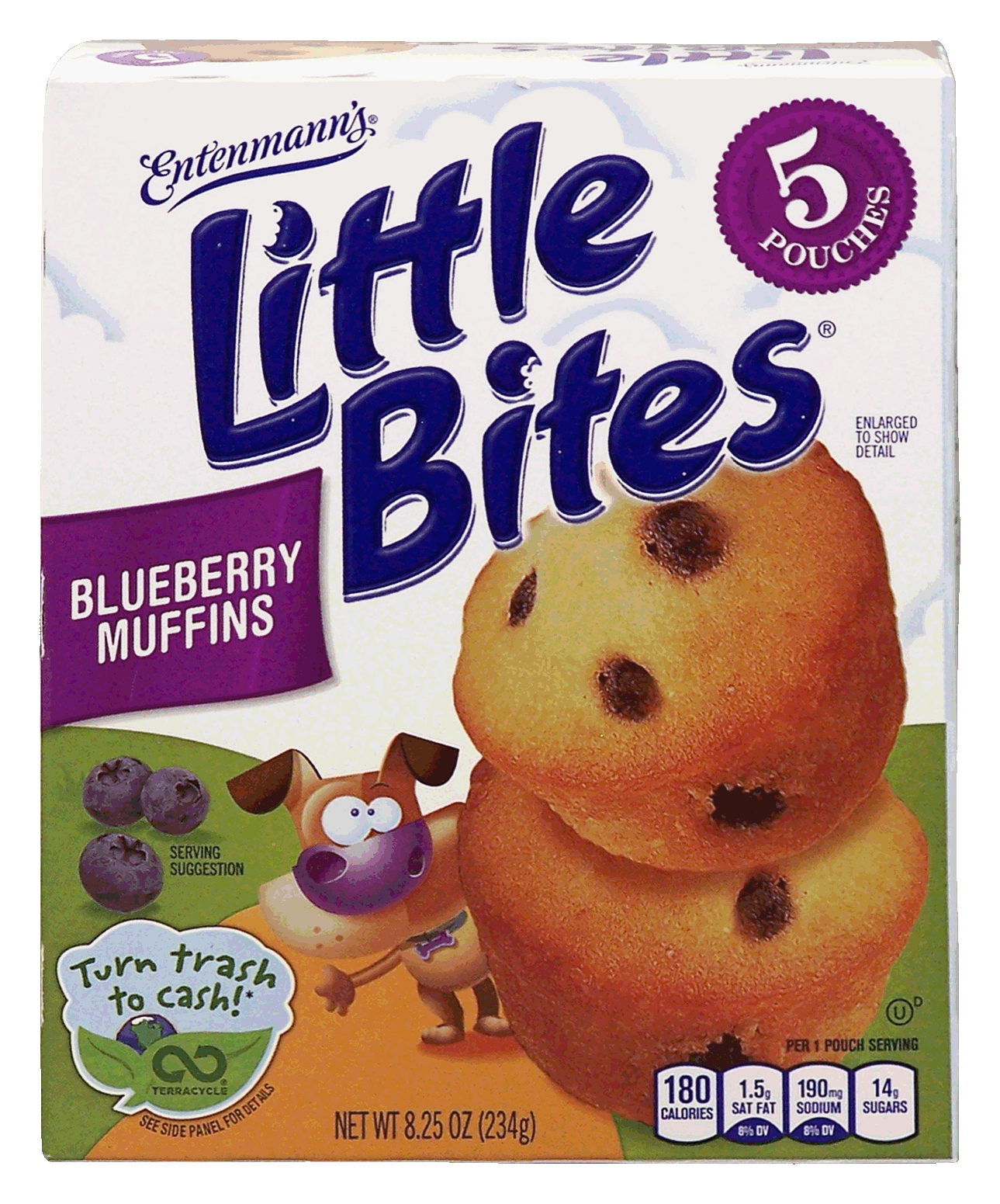 Entenmann's  blueberry muffins, 5 pouches Full-Size Picture